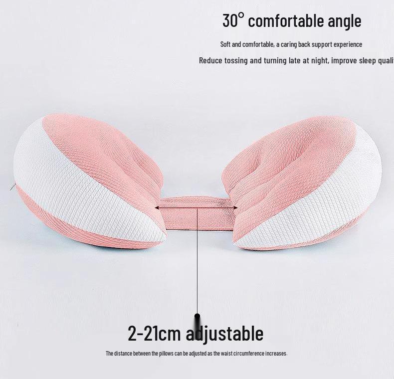 U-shaped Maternity Pillow for Back, Side, and Abdominal Support