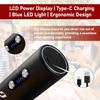 Electric Wine Opener with Automatic Corkscrew & Foil Cutter – Rechargeable Type-C Corkscrew Bottle Opener for Home, Kitchen & Party, Black,1 Pack