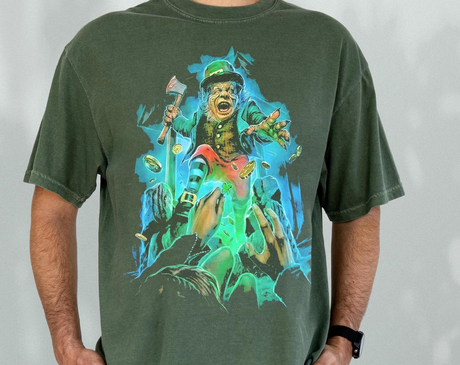 Leprechaun T-Shirt: Retro 90s Horror Movie Graphic Tee L