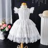 220g Girls' Summer Lace Puff Dress - Children's Princess Birthday Outfit