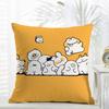 Cute IP Portrait Cushion Cover Comfort Daily Washable Linen Soft  for Sofa Bed Home Room Decor