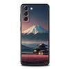 Japan Mount Fuji Painting Cherry Blossom Phone Case For Samsung Galaxy S25 S24 S23 S22 S20 Ultra S21 FE 5G S10 Plus S10E Cover