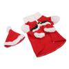 Hunde Weihnachtskostüm Weihnachtsmann Hunde Winter Kapuzenpullover mit Mütze für Kleine Mittelgroße Große Hunde