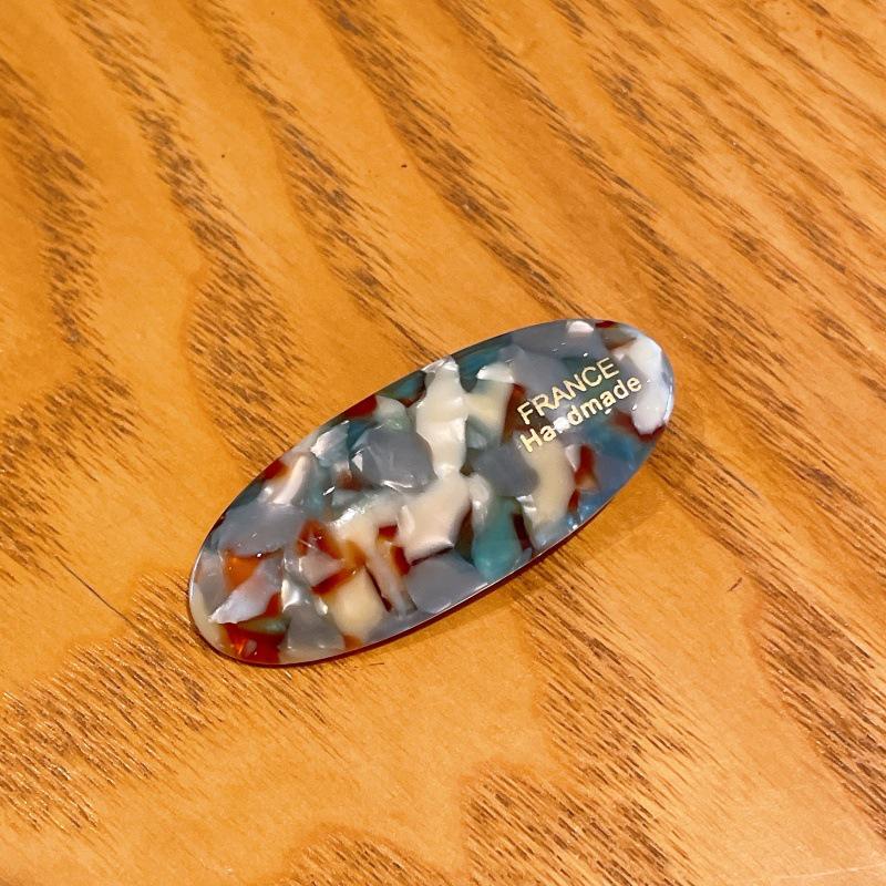 Retro Korean Oval Hair Clip - High Quality Seamless Design for Women