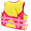 Kids Swim Vest Pink Regulable Strap Widened Waistband Balancing Fins Safety Buckle Child Swimming Jacket for Paddling S