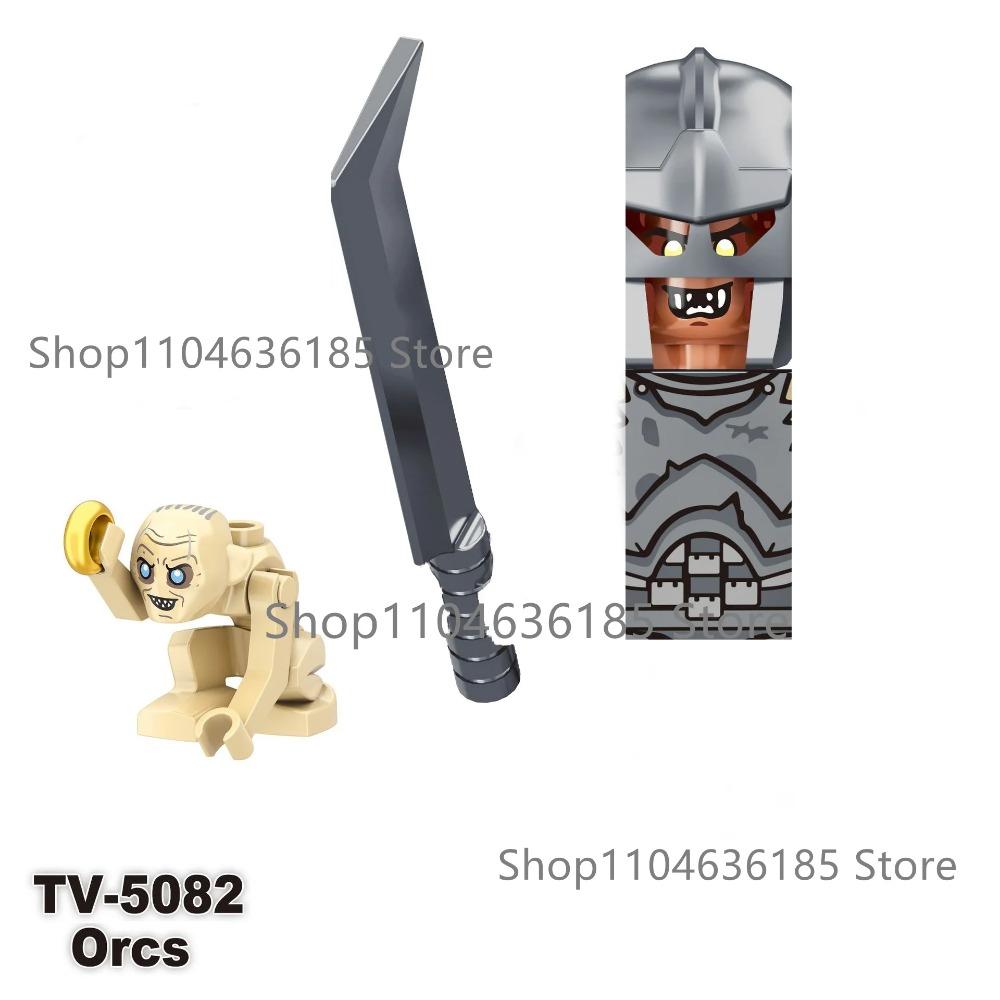 New Lord Rings Mini Figure Model Elves Orcs Army Gandalf Saruman Game Thrones Action Figure Building Blocks Kids Toys Gifts