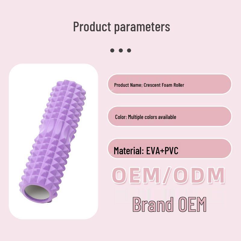 EVA Crescent Yoga Foam Roller for Muscle Relaxation and Massage