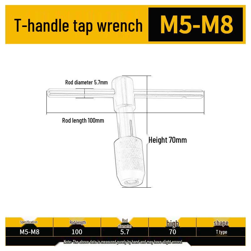 High-Speed Steel Taps & Dies Set: 5, 6, 7, 9-Piece with Tap Wrench and Threading Drill Bits.