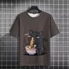 Men's T-Shirt  Japanese Style Cat Graphic 3d Print Women Clothing Fashion Casual Short Sleeve Oversized T Shirt Harajuku Tops