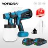 Yofidra 1000ML Electric Spray Gun Powerful Portable Paint Sprayer Cordless Auto Furniture Coating Airbrush For Makita 18V Battery