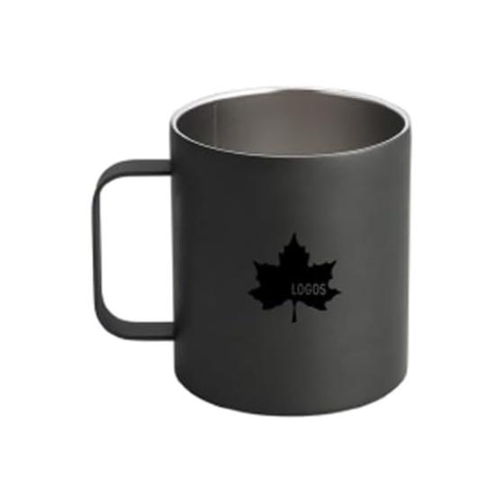 EVA&LOGOS Vacuum Double Structure Stainless Steel BIG Mug Matte Black