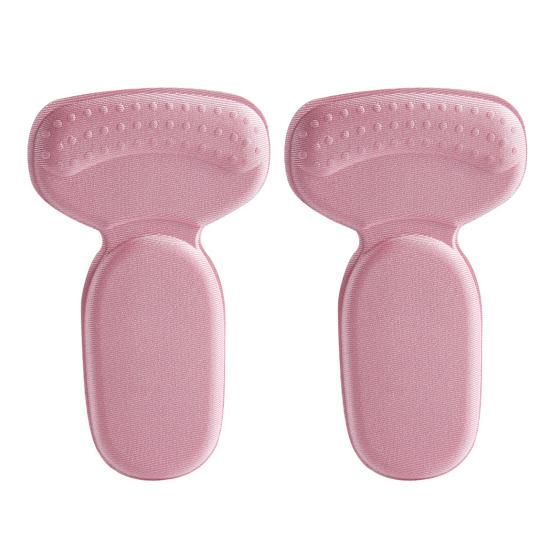 

Anti-Slip Heel Liners Soft Foot Cushion Pads Shock Absorbing Shoe Insoles for Loose Shoes Heel And Forefoot Support for All-Day Comfort 1Pair розовый