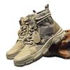 Camouflage Martin boots men's high-top autumn and winter rhubarb boots men's cotton shoes winter warm snow boots 4748 large size men's shoes