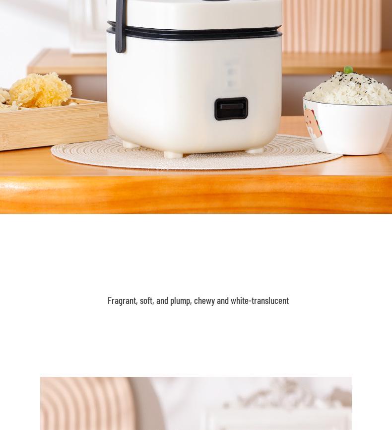 Kompakter Mini-Reiskocher für 1-2 Personen - Multifunktionale Küchengerät, Ideal für Zuhause und als Geschenk