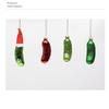 1Pc Christmas Tree Hanging Ornament Glass Cucumber Pendant Creative Pickled Cucumber Christmas Tree Decor Pendant