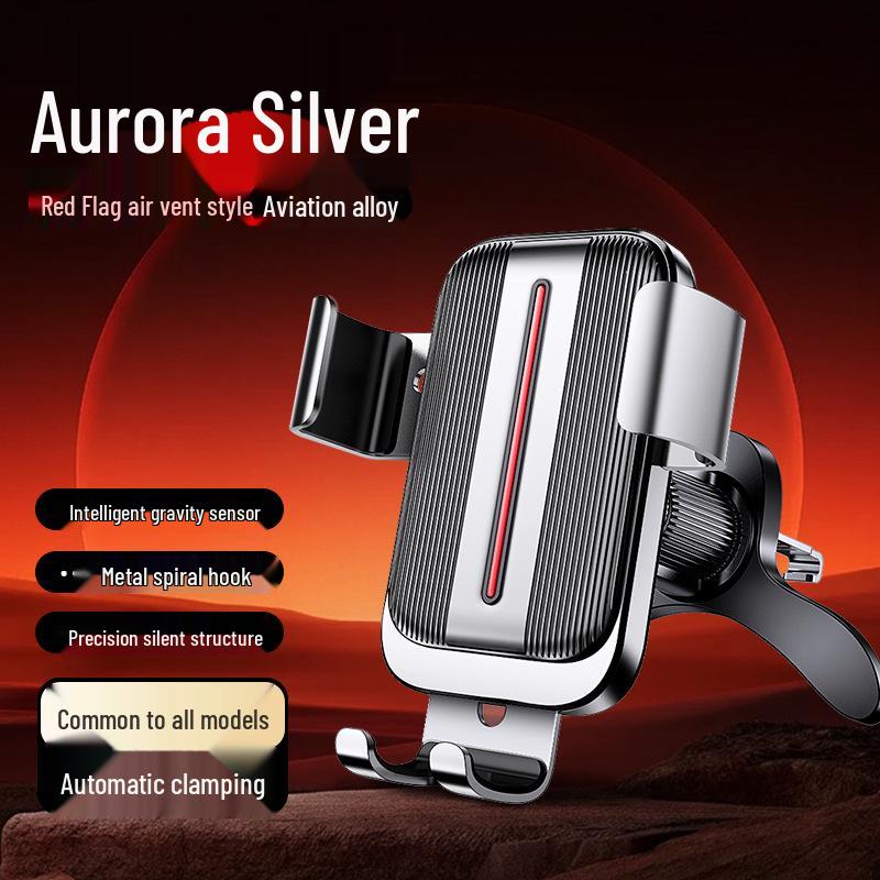 2026 Car Phone Holder Air Vent Spiral Hook Multi-functional Navigation Bracket