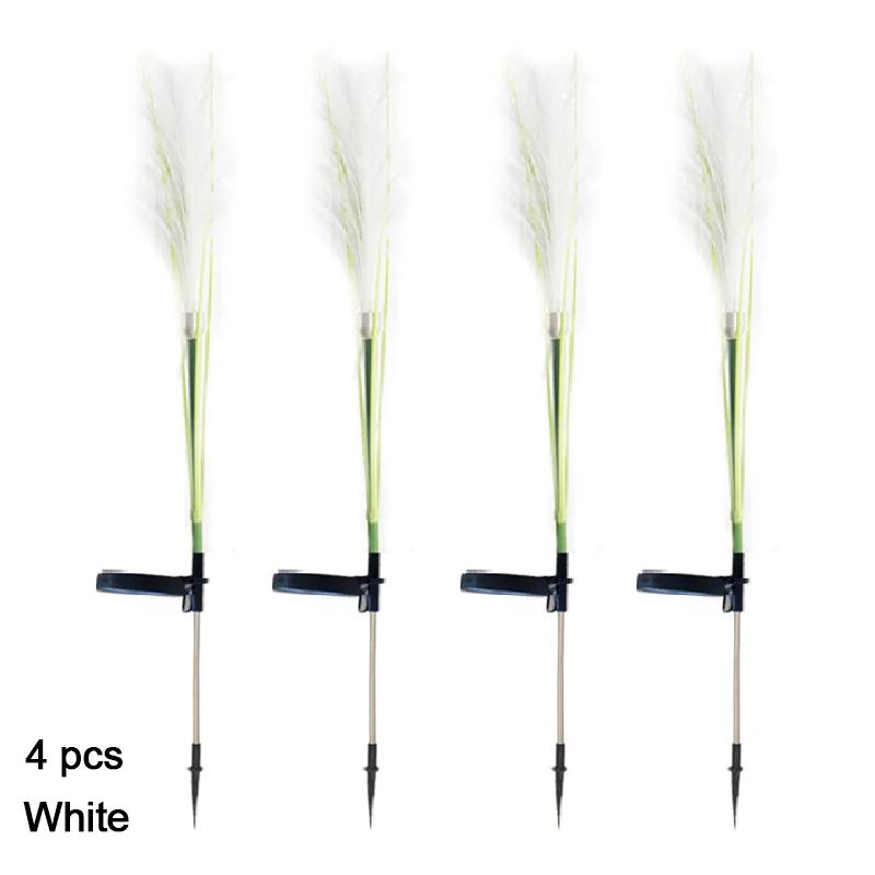 8PCS LED Solar Garden Lamp Waterproof Reed Light Outdoor Lawn Yard Garden Christmas Decoration Light Decor Solar Power Lights