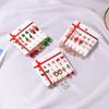 12 Pairs Christmas Earrings Santa Claus Pendants Gift Ornaments Ear Gift Christmas Earrings Set Bow Knot/Bell/Snowflake