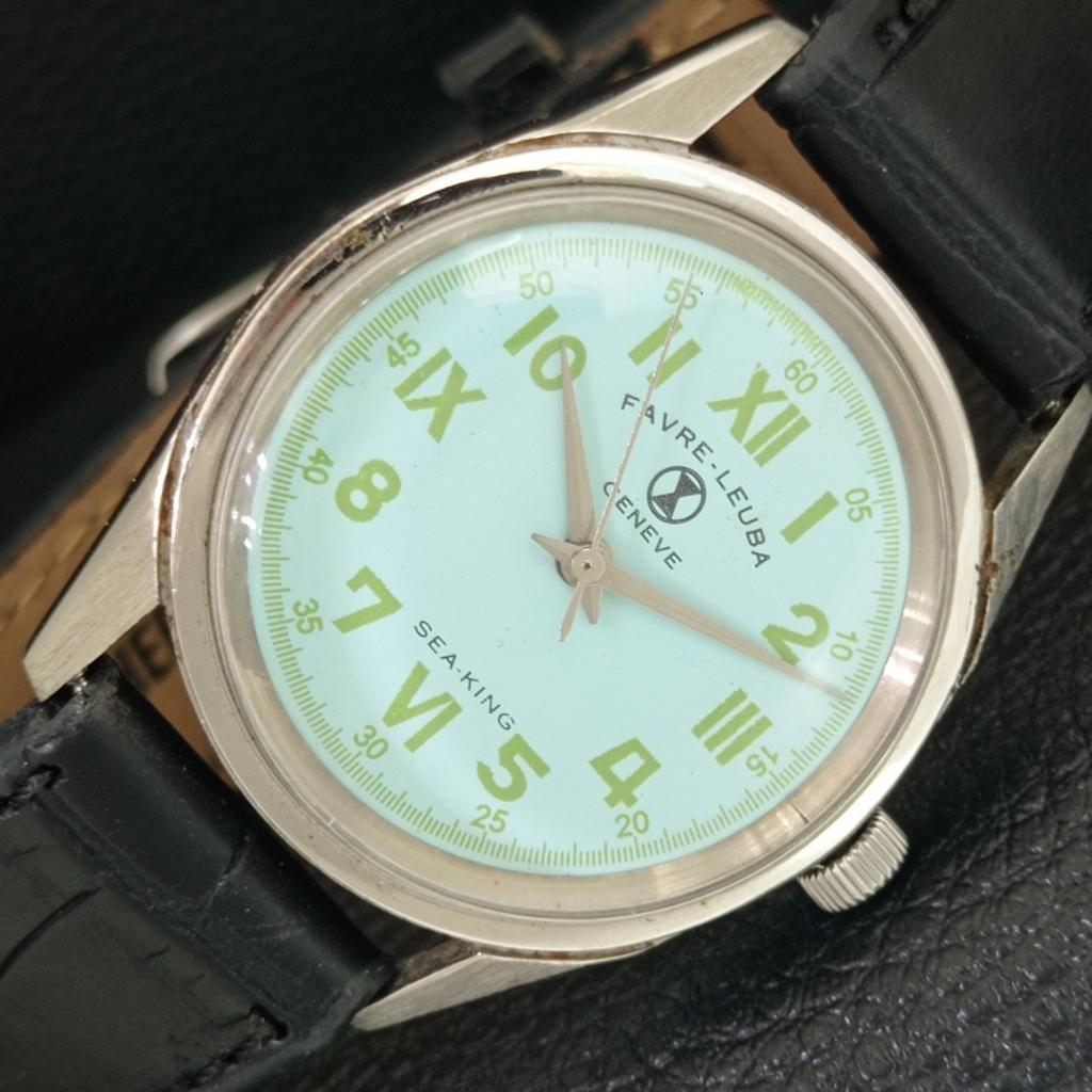 FAVRE LEUBA GENEVE SEA KING РУЧНОЙ ЗАВОД 253 ШВЕЙЦАРСКИЕ МУЖСКИЕ ВИНТАЖНЫЕ ЧАСЫ a703723-1