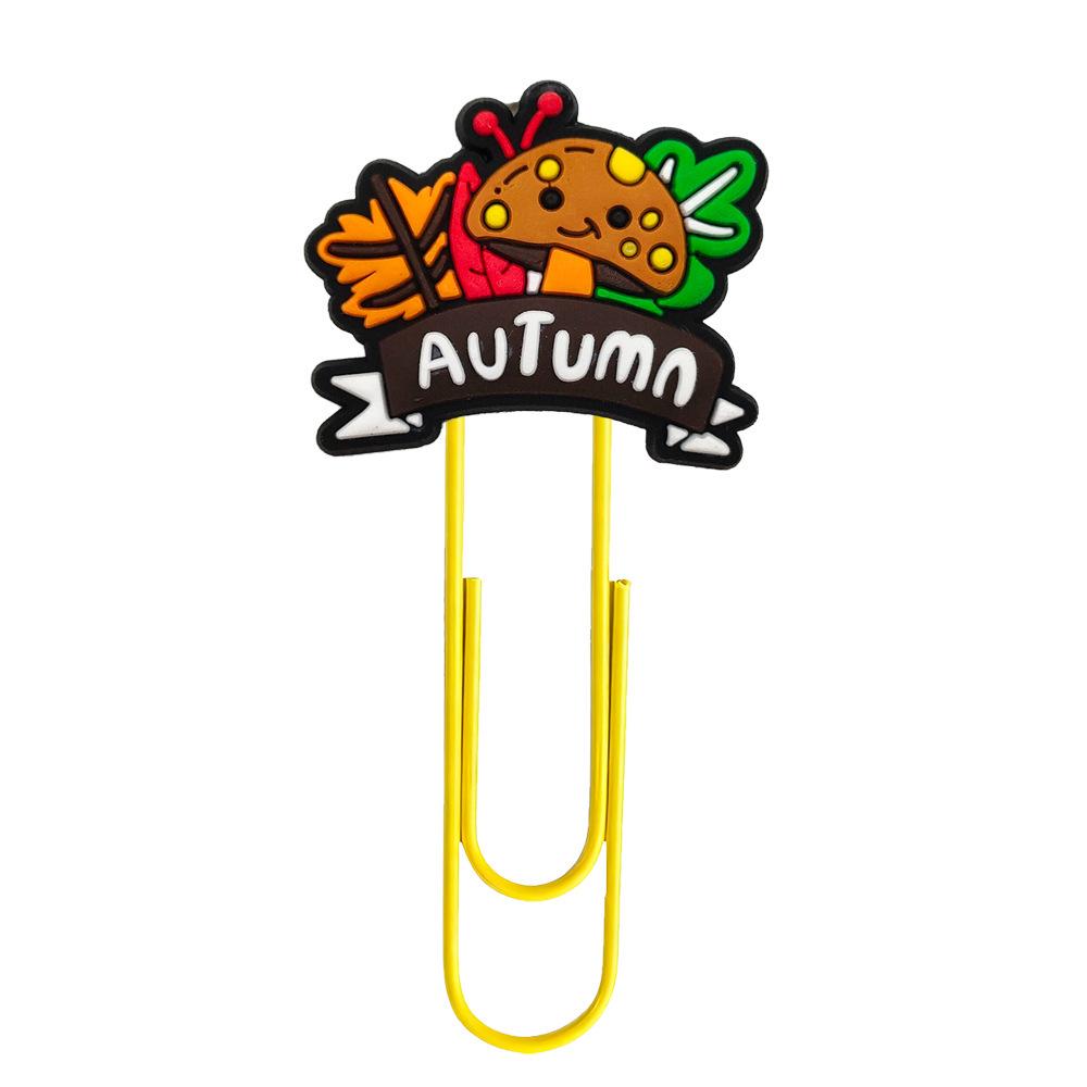 Thanksgiving Cartoon Bookmark Paperclips - Creative Colorful DIY Large Office Supplies