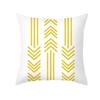 Yellow Geometric Simple Pattern Decorative Pillowcase Cushion Pillowcase Bedding Decoration