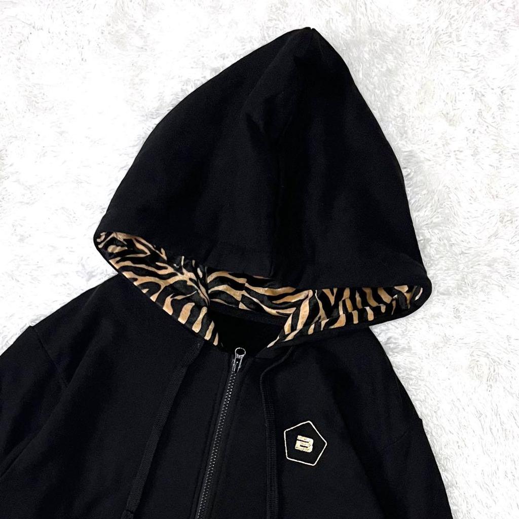 [USED] BIGBANG ALIVE TOUR 2012 Zebra Print Embroidered Hoodie, Size M