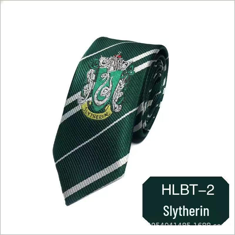 Harry Potter House Crest Embroidery Tie (Slytherin, Gryffindor, Ravenclaw, Hufflepuff)