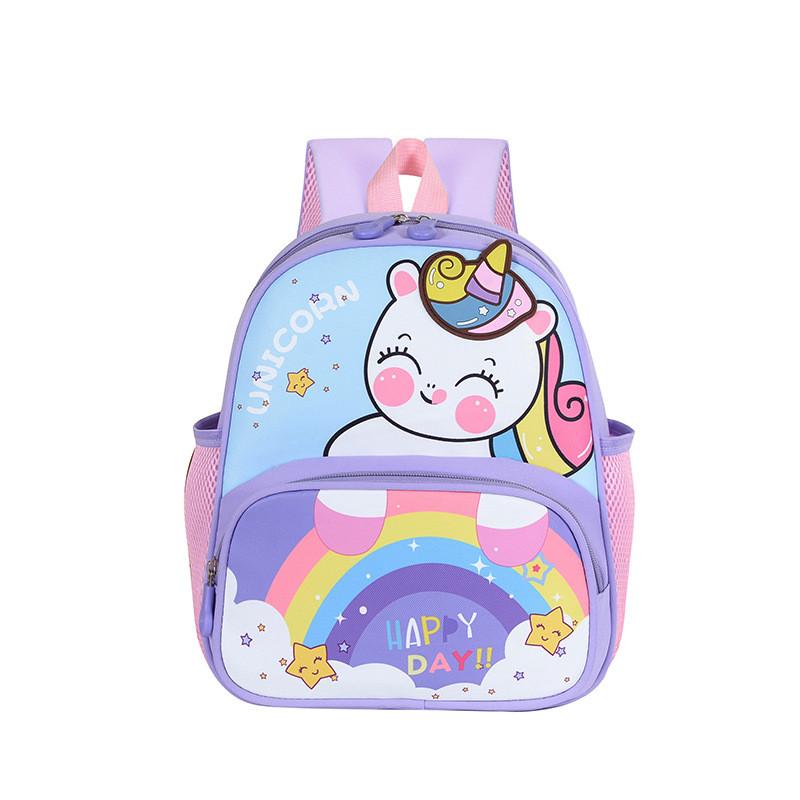 Cartoon Dinosaur Unicorn Backpack For Toddlers With Breathable Nylon For School Use