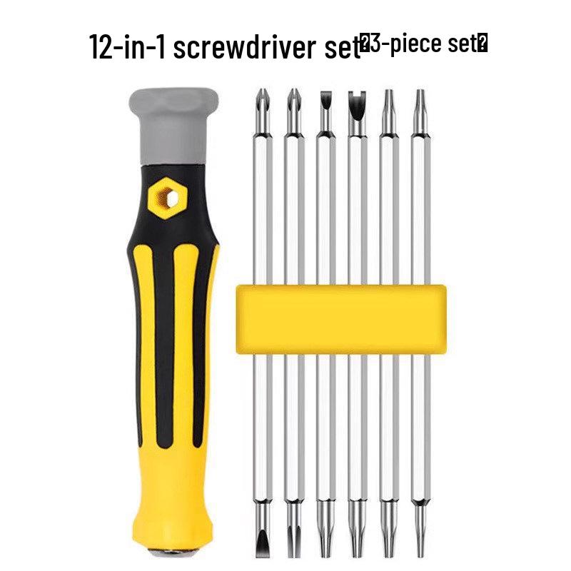 37-Piece Multi-functional Screwdriver Set: Phillips, Flathead, Torx, Triangle