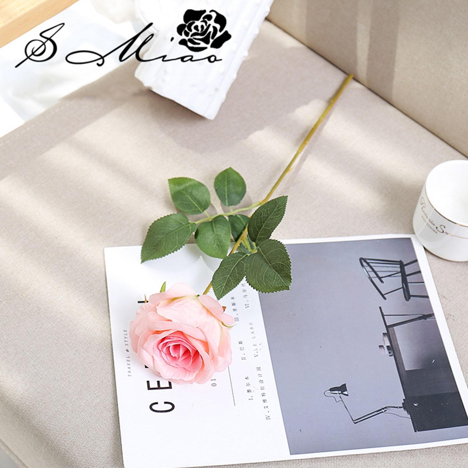 

Искусственные цветы Поддельные уличные устойчивые к УФ-излучению растения Искусственная пластиковая зелень розовый