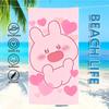 A-Asamimichaans Cartoon Schläfrig Niedlich Handtuch Textil Bademantel Strand Schnelltrocknend Leicht Tragbar Camping Schwimmbad Reise