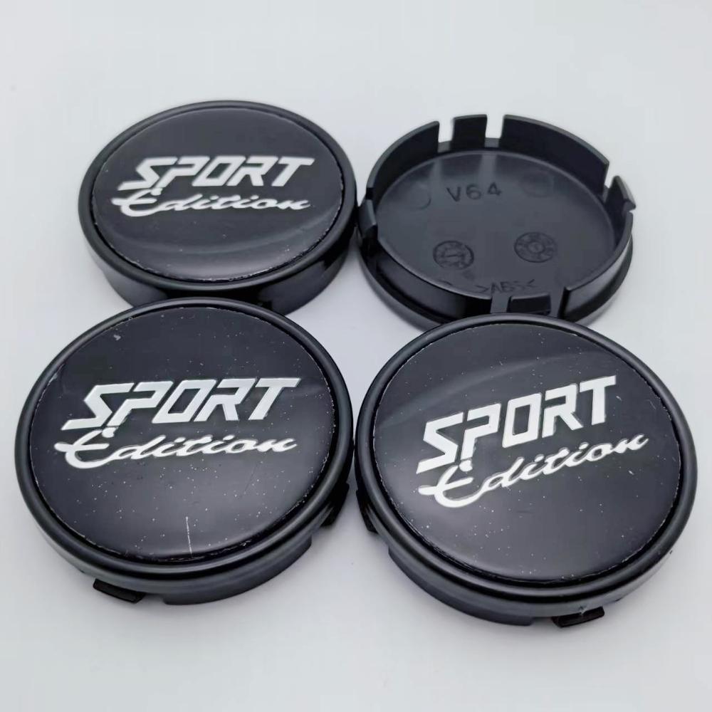 

4pcs Sport Edition Logo Emblem 64MM (I.D 61MM) Car Wheel Center Caps Car Accessories for Volvo Wheels Rim Hubcaps Cover Replace Sport Edition Badge&4pcs V64 Wheel Caps
