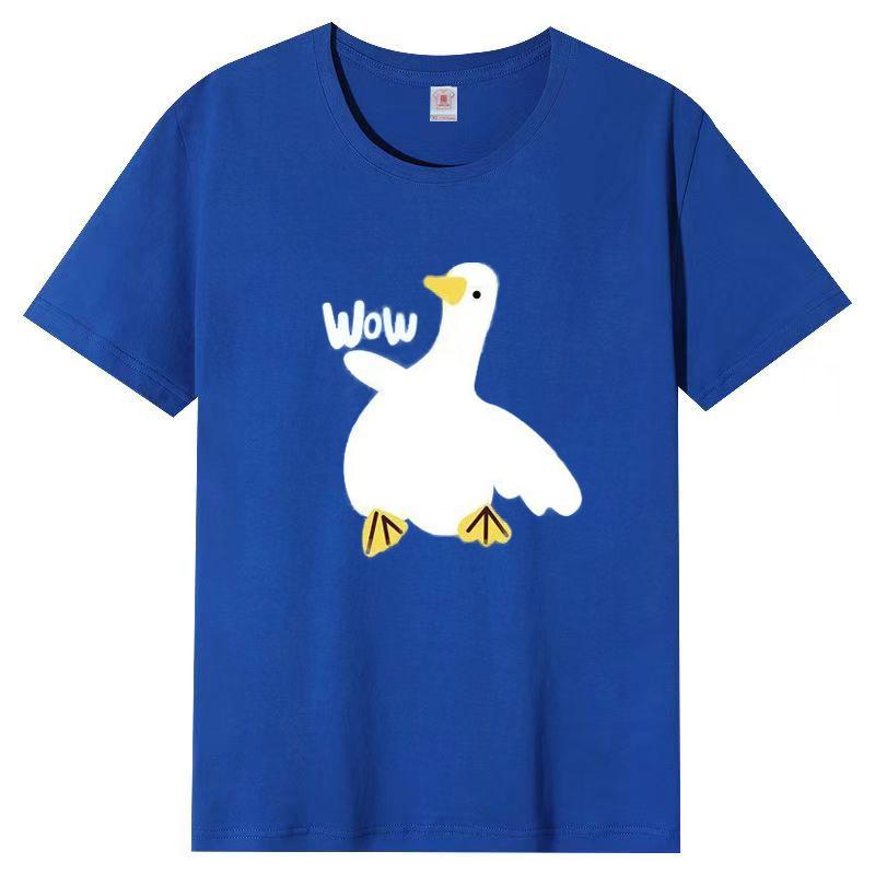 Damen Sommer Beliebtes Kurzarm-T-Shirt Baumwolle Atmungsaktiv Lockeres Oberteil Bedrucktes T-Shirt Lässig