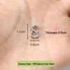 316 Stainless Steel Figure 8 Quick Release S-shaped Spring Buckle for Mini Keychain, Necklace, Bracelet - Adjustable Length.