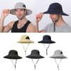 Women Mens Wide Brim Sun Hat Outdoor Hiking Travel Protection Fishing Cap