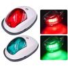 2pcs Yacht Navigation Lights for Boats Led  Waterproof LED Marine Sounding Light Navigation Light Red and Green Marine Light