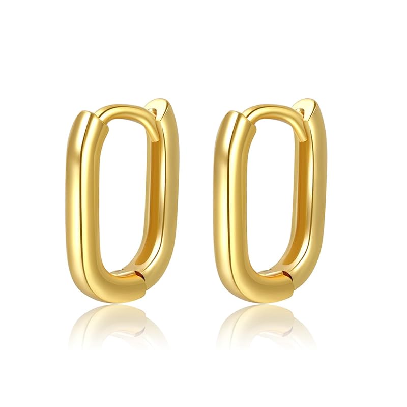 

Privie earrings ellipse simple thin gold hoop earrings fashion accessories plating South Korea cute Popularity geometry Smaller catchless easy antique