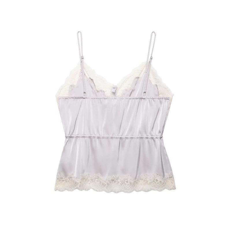 2026 Summer Sexy V-Neck Lace Camisole for Women - Waist-Cinching, Versatile Design