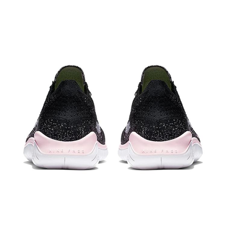 New Nike Free Rn Flyknit 2018 Black Pink Foam Women's 942839-007