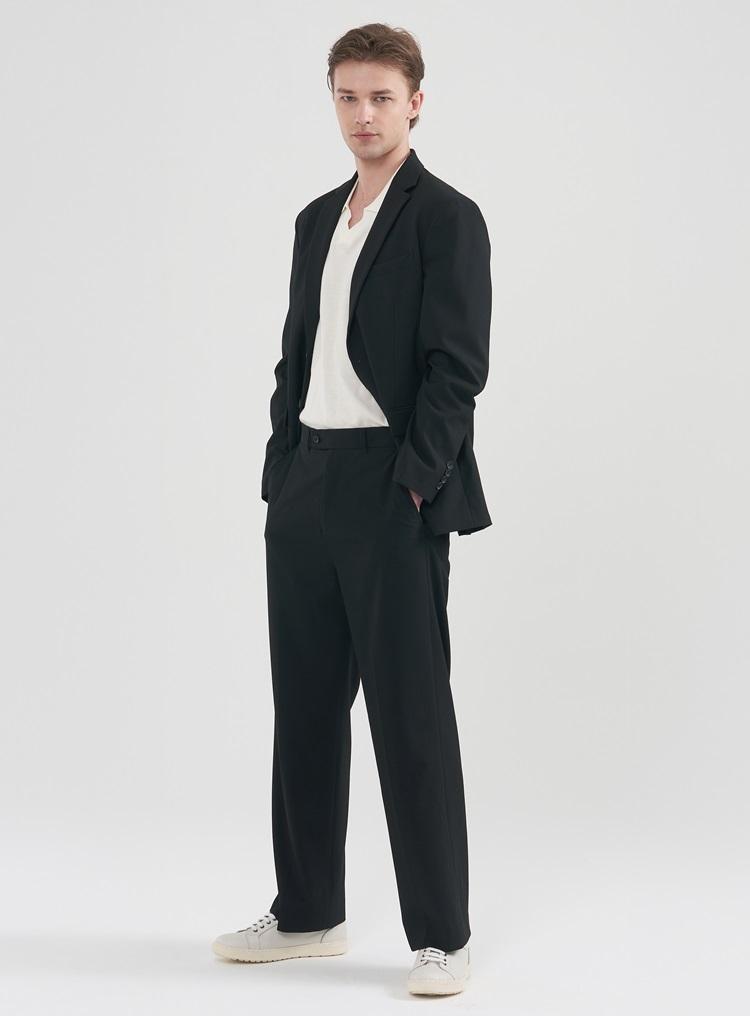Comspace1980 [M~5Xl] Comfort Semi-Overfit Blazer_Black