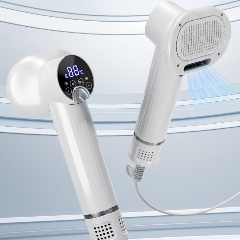 

Бытовая выдувная и расчесывающая интегрированная машина Портативная расческа для волос горячим воздухом для питомцев Интеллектуальный фен для питомцев