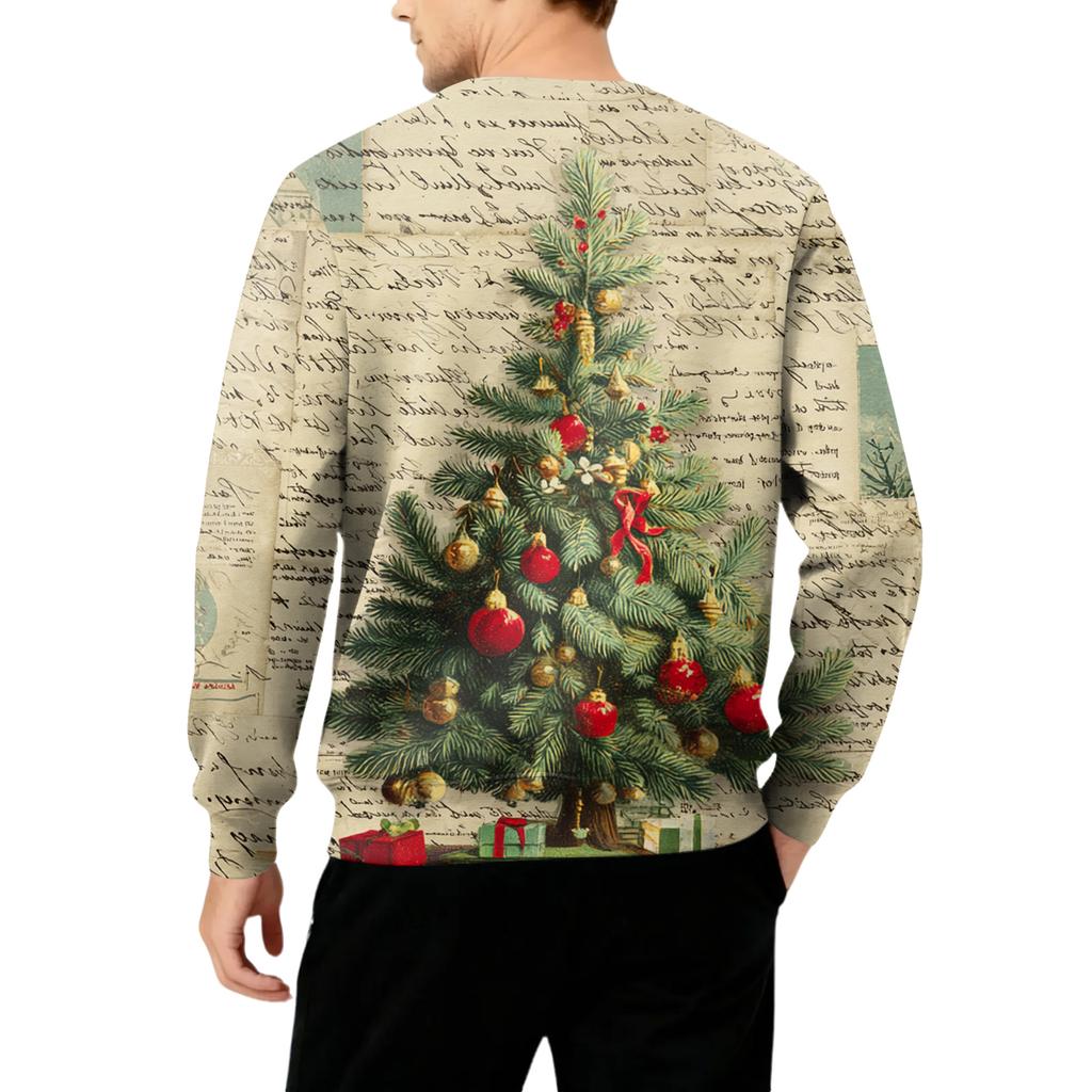 Pánská mikina s kulatým výstřihem, fleecovou podšívkou, silná a teplá