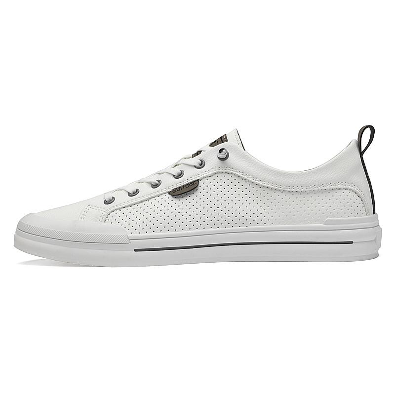 

2026 Trendy Men s Minimalist White Sneakers Ventilation Insole with Secure Stitching & Slip-Resistant Pattern for Urban Fashion 38