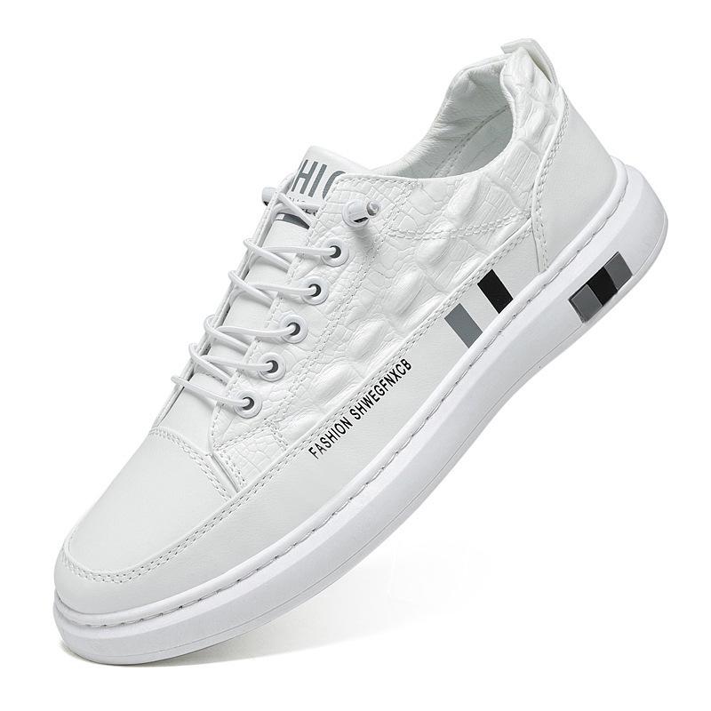 Summer New Comfortable Fashion Men's Shoes Fashion Trend Casual Board Shoes Autumn Tide Shoes Round Head White Shoes