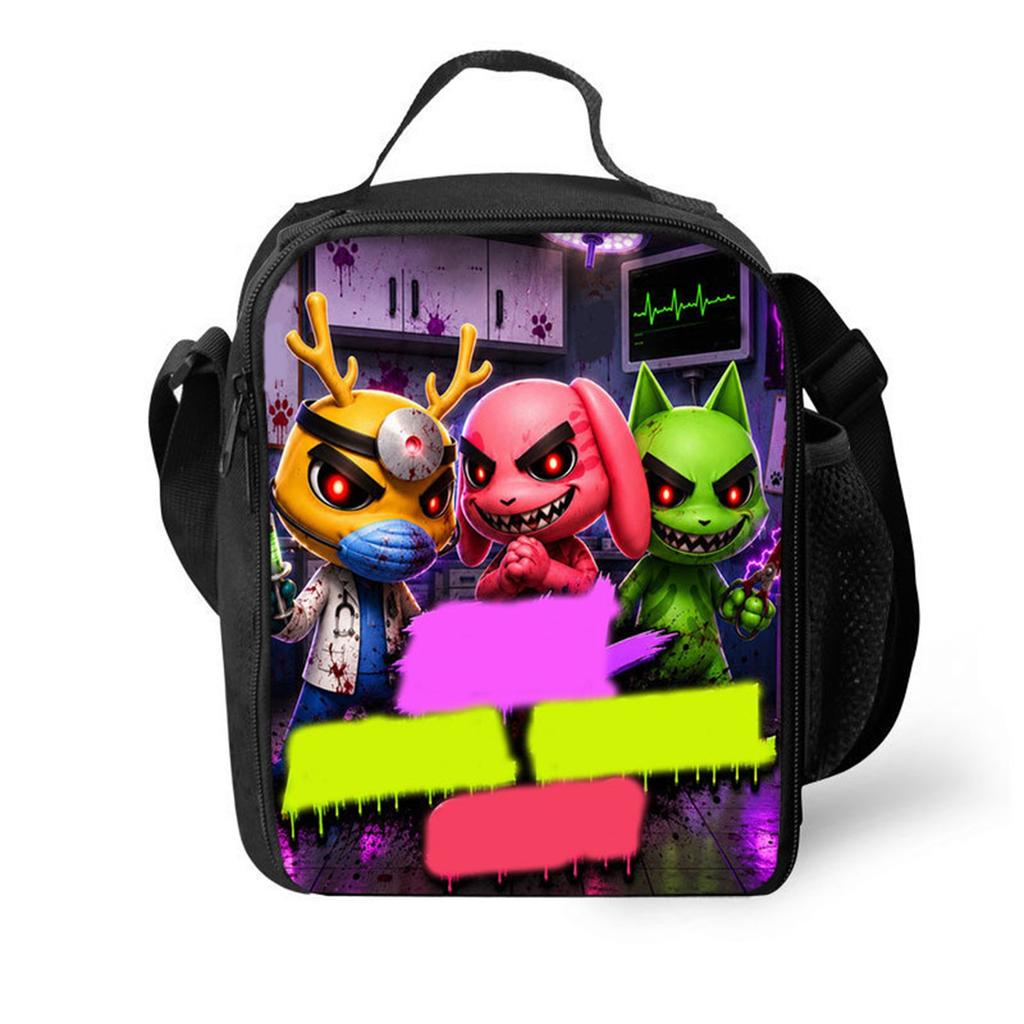 Kids Lunch Bag with Ice Pack for School - Animal Themed Bento Box