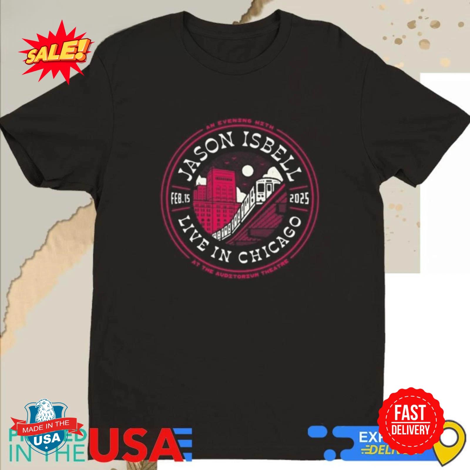 Jason Isbell And The 400 Unit Feb 15 2025 Auditorium Theatre Chicago IL Shirt XS
