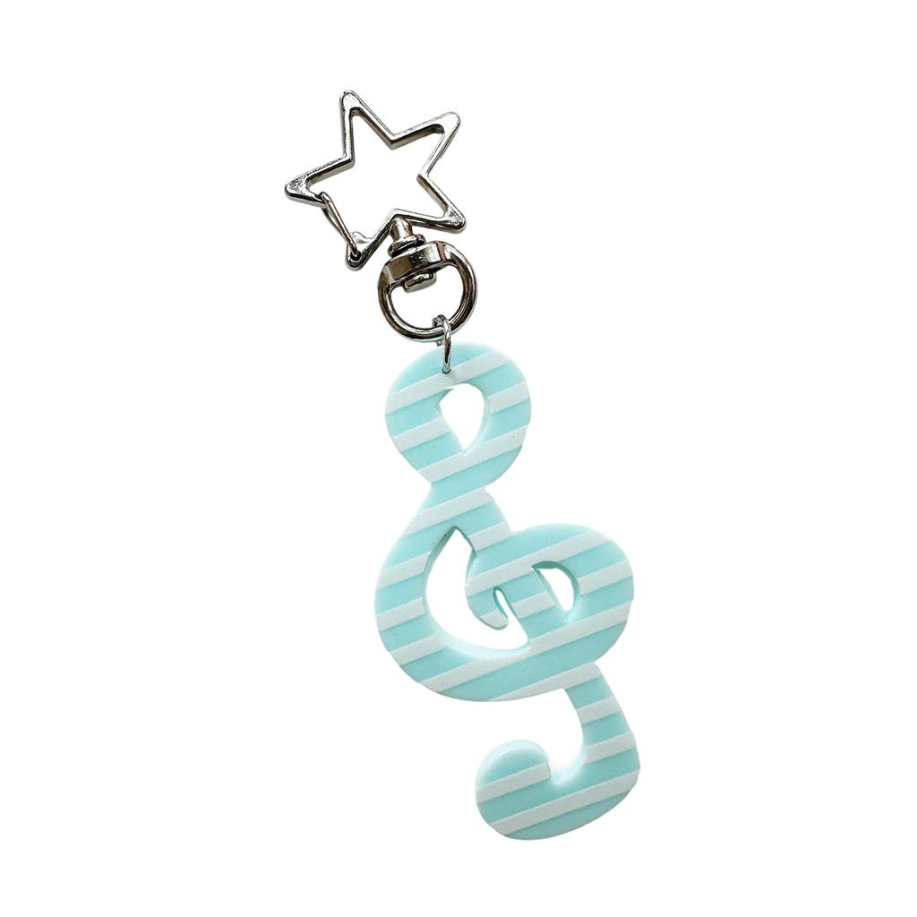 Musiknoten-Schlüsselanhänger für Schlüssel Taschen Rucksäcke Acryllegierungsdesign Leicht Tragbar Geschenk für Musiker Musikliebhaber