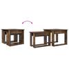 Coffee Table Set 2 Pcs Smoked Oak Wood Based Material