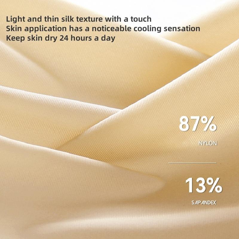 MiiOW 3pcs Ice Silk Men's Panties 7A Conductive Antibacterial Men Underwear Summer Sexy Seamless Boxer Shorts L-4XL