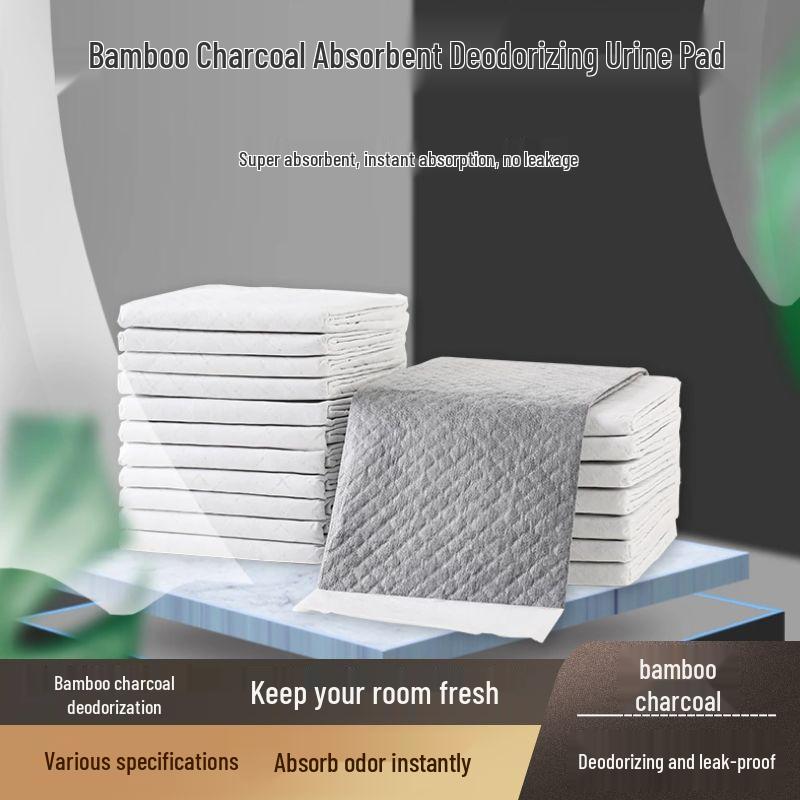 Bamboo Charcoal Dog and Rabbit Pee Pads - Deodorizing Pet Urine Pads with Free Shipping Bamboo Charcoal S 33*45 (100 pcs)